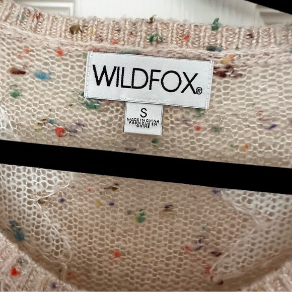 Wildfox Blush colored “seeing stars” Lennon sweater size Small - Picture 5 of 10